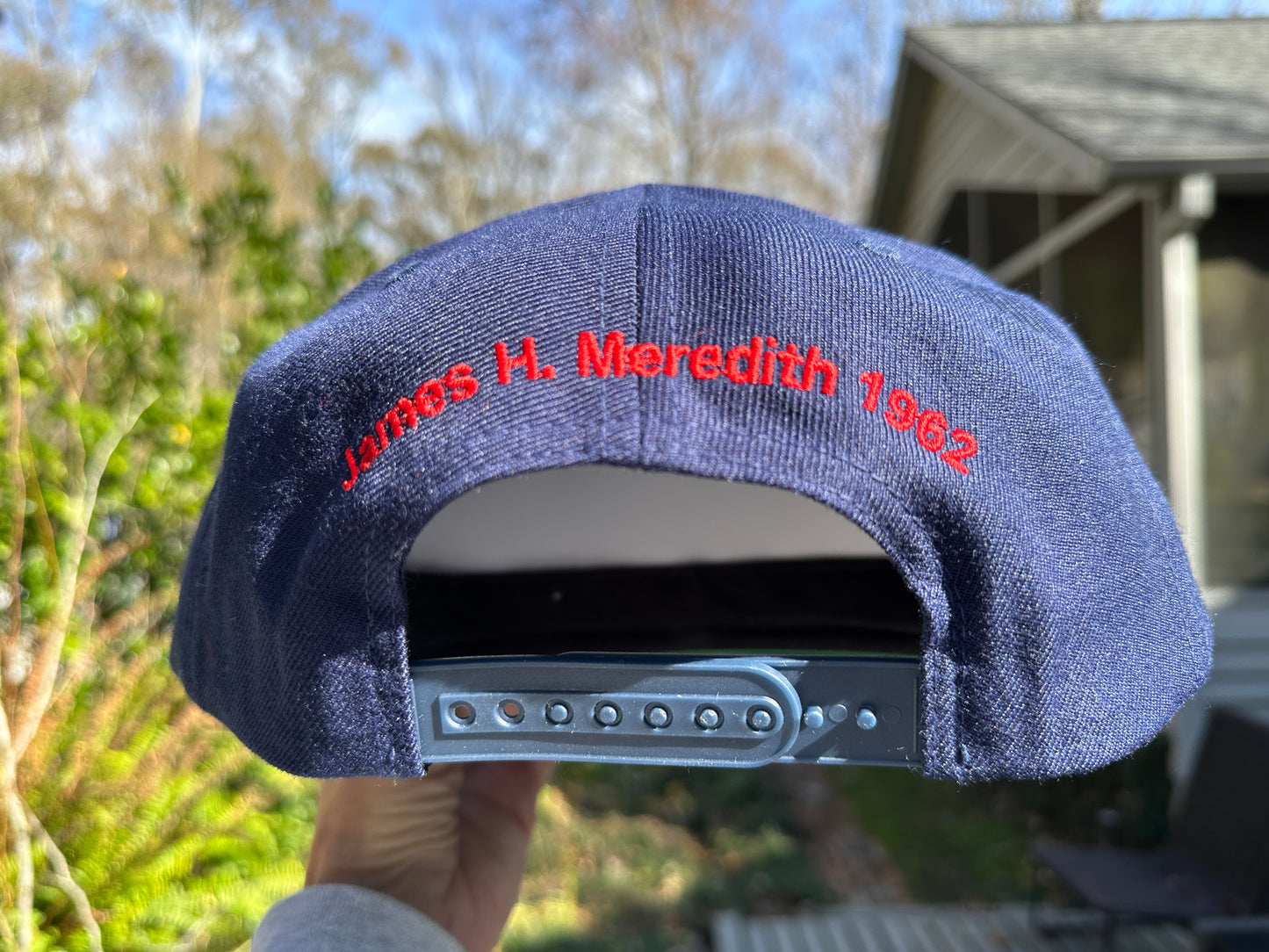 Limited Edition Navy Flat brim Limited Edition "New Miss/New State Flag" baseball hat